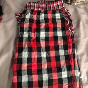 Plaid Victoria secret pajamas